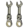 sourcing map 2pcs Flex Head Ratchet Wrench Spanner 9/16" SAE