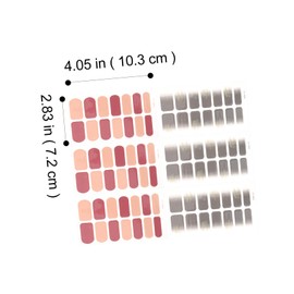 Mikinona 6 Sheets Nail Art Wraps DIY Manicure Stickers Nails Stickers for Wedding