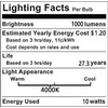 Lxcom Lighting G8 LED Bulb 10W Ceramic Corn Light Bulbs(4