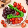 2Pcs Grape Cutter Tool,Kitchen Fruit Cutter Slicer Grape Strawberry Cherry