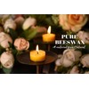 Natural Yellow Beeswax Tealight Candles - 12pcs - Organic Candle
