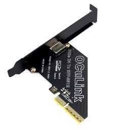 Sintech PCIe 4.0 x4 to Oculink,Oculink SFF-8611 to PCI-e Adapter Card with Low Profile Bracket for eGPU Dock Mimi Pc