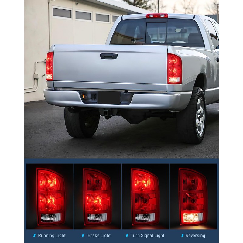 Nilight Taillight Assembly Compatible with 2002 2003 2004 2005 2006