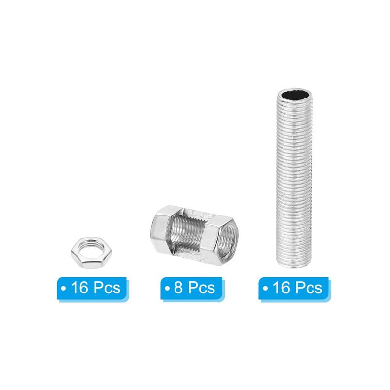 PATIKIL M10 Fine Thread Lamp Pipe Repair Parts Kits, 40