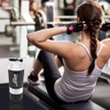 CoWalkers Botella para Proteina Gym de Coctelera con mezclador, almacenamiento