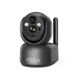 Xega 4G Cellular Security Camera Indoor Portable, 2K No WiFi Home Pet/Dog/Baby Wireless Camera with Phone App, Battery Powered PIR Motion PTZ Color Night Vision Cloud/TF Storage Built-in SIM Card