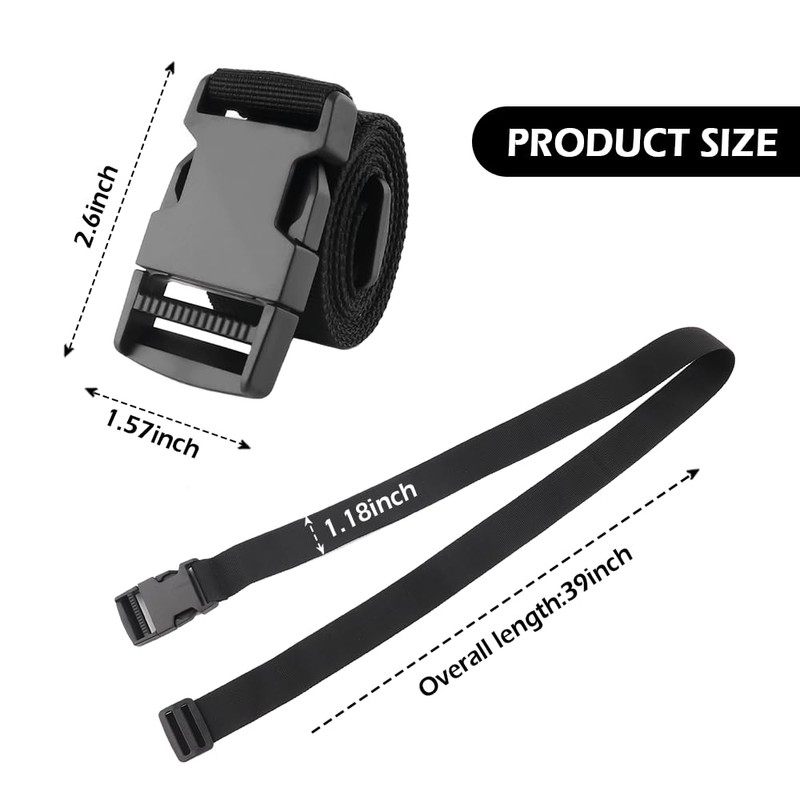 39 Inch Battery Hold Down Strap with Adjustable Buckle,Universal Car