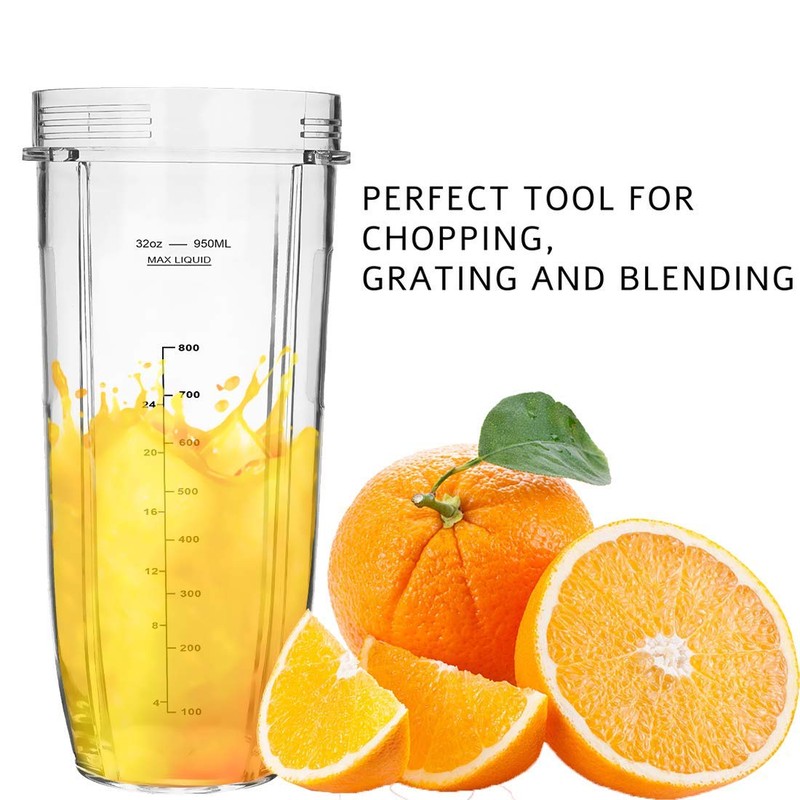 32OZ Cup for Compatible with Nutri Ninja Replacement Parts BL480,