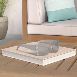 The Fresh Women's Oversized Square Jackie O Cat Eye Hybrid Butterfly Fashion Sunglasses - Exquisite Packaging (733102 White, Grey Mirror)