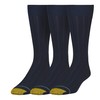 GOLDTOE Men's Hampton Crew Socks, 3-Pairs, Navy, Large