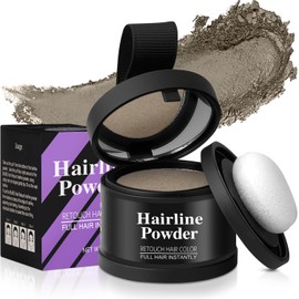 Hairline Sombra en Polvo, Polvo para Retocar Races de Cabello, Retocador de raices para Mujer Invisible, Cubre Rpidamente el Contorno del Cabello...  