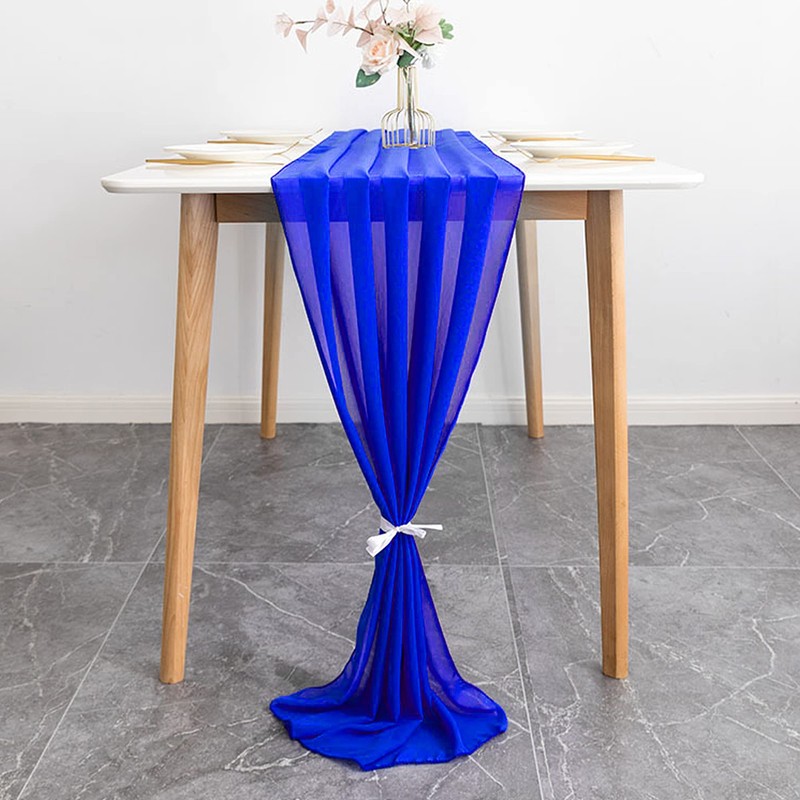 Time to Sparkle 2PCS 10FT Chiffon Table Runner Wedding Decor