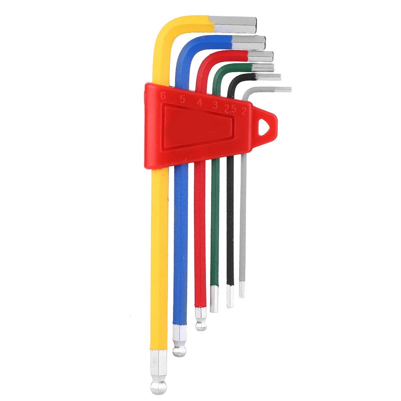6PCS Aluminium Alloy Colorful Corrosion Resistance Bike Internal Hex Wrench