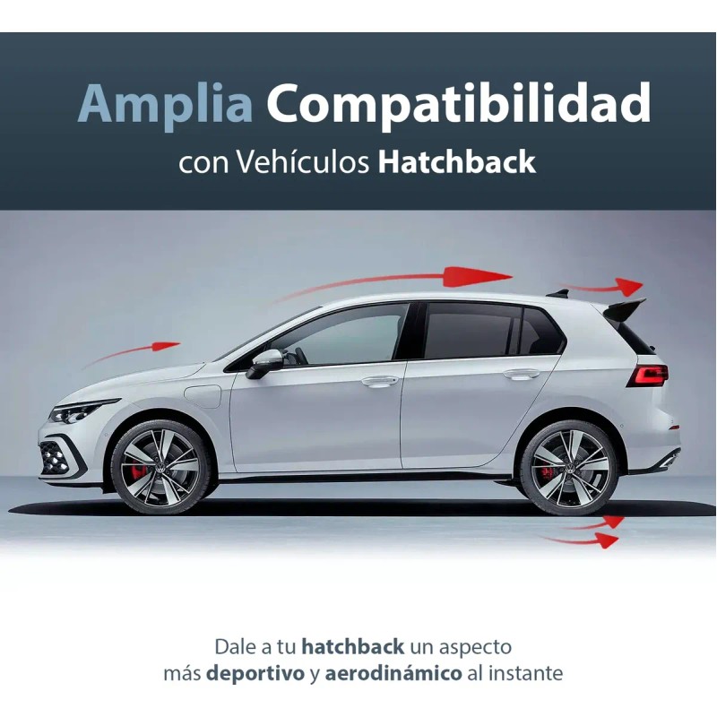 Aleron Mate Hatchback Spoiler Cola Pato Embellecedor Cajuela