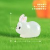 Resin Decoration Resin Luminous Figurine Mini Luminous Rabbit Mini Resin