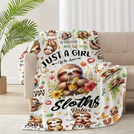 Sloth Blanket Sloth Gifts for Women Adults Sloths Lovers Stuff