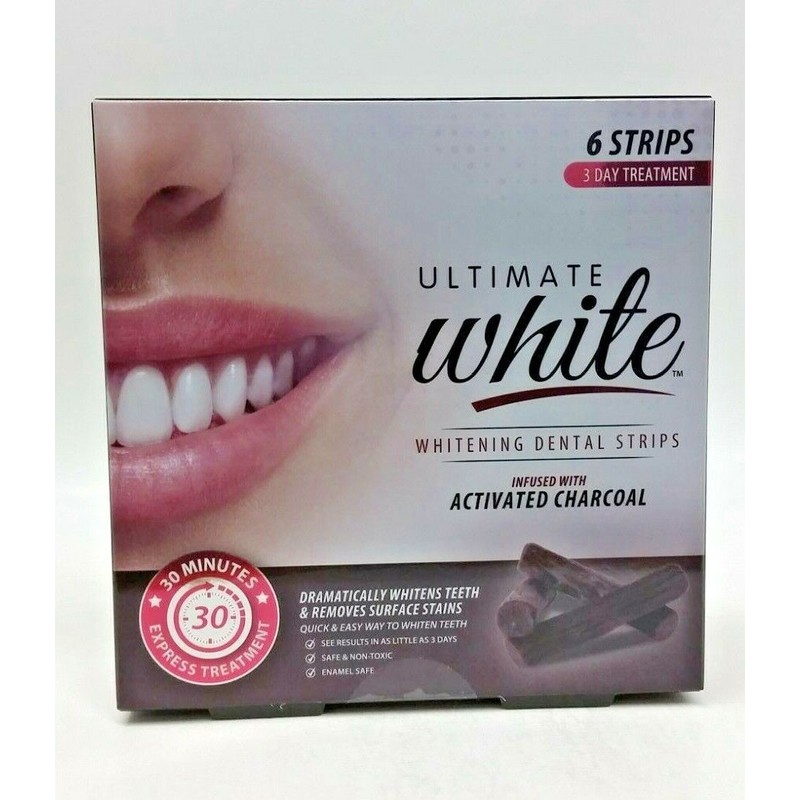 Brush Buddies (3) Ultimate White Whitening Dental Strip Infused with