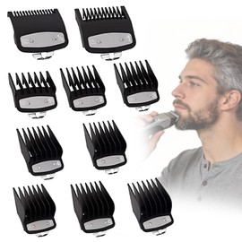 BIVYAX 10 Pezzi Pettini Guida per Tagliacapelli, Compatibili con Macchinetta Barba Wahl, Pettini per Rasoio Testa Calva e Trimmer, Pettini di Ricambio Professionali per Macchinetta Capelli