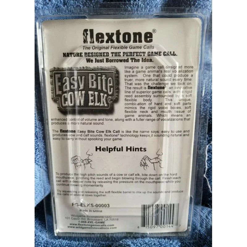 Flextone Cow Elk Flexible Game Call Easy Bite Fg-elks-00003