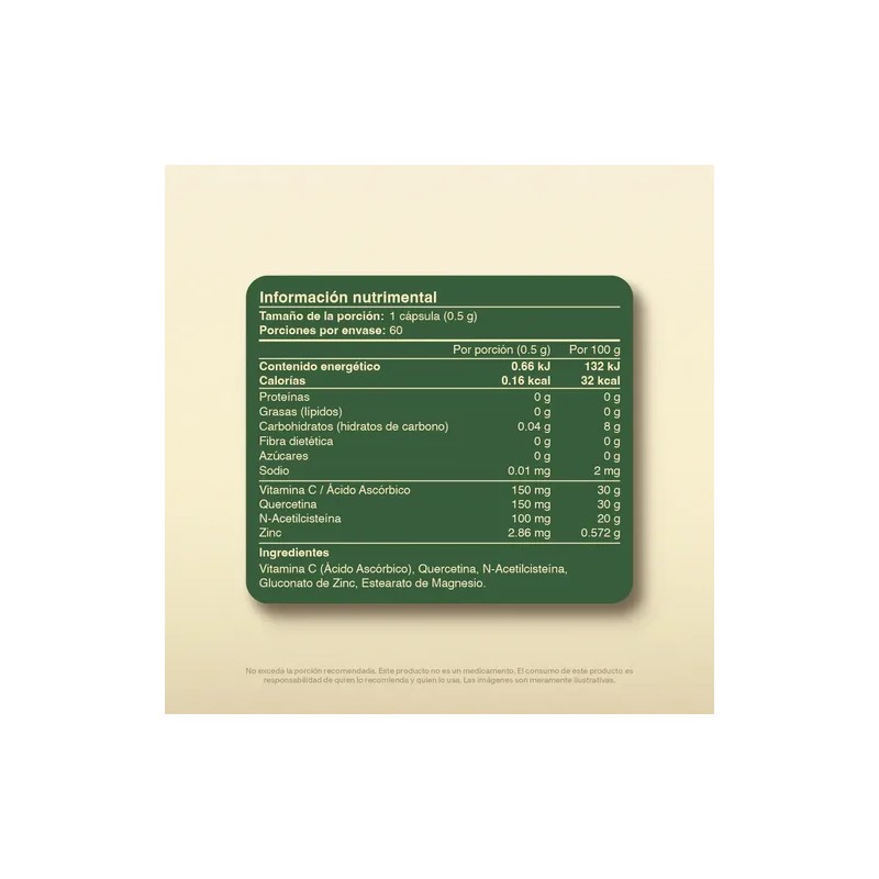 Vitalbotanics Quercetina + Nac Con Zinc Y Vitamina C 60