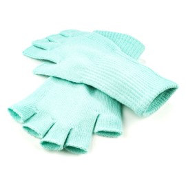 Funny Guy Mugs Warm Stretchy Knit Fingerless Gloves for Women and Men, Teal, One Size Fits Most