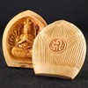 白檀 香合 Buddha Good Luck Zodiac Please 守本尊 (Child (Rat)