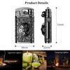 Golden Vintage Dual Arc Plasma Jet Flame Torch Lighter -