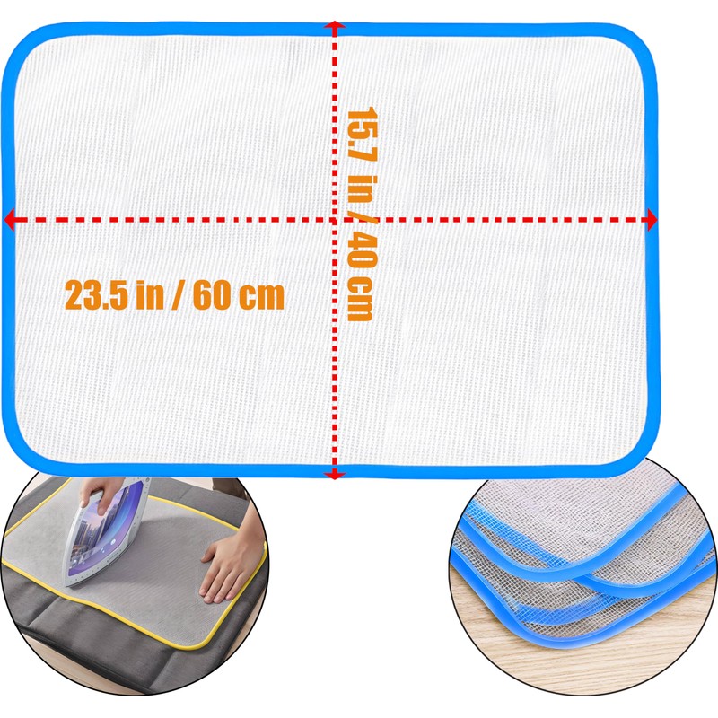Pressing Cloth for Ironing - 3 Pcs Heat Resistant Mesh