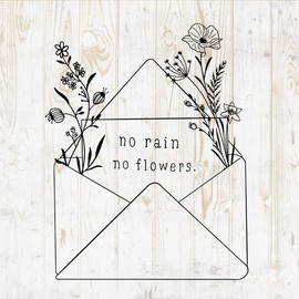 Minimalist Wildflowers Bouquet Quotes Wall Decals - Wildflowers Wall Stickers - Floral Botanical Field Plants - Wall Decor for Girls Room Bedroom Cars Laptop DWSV13339