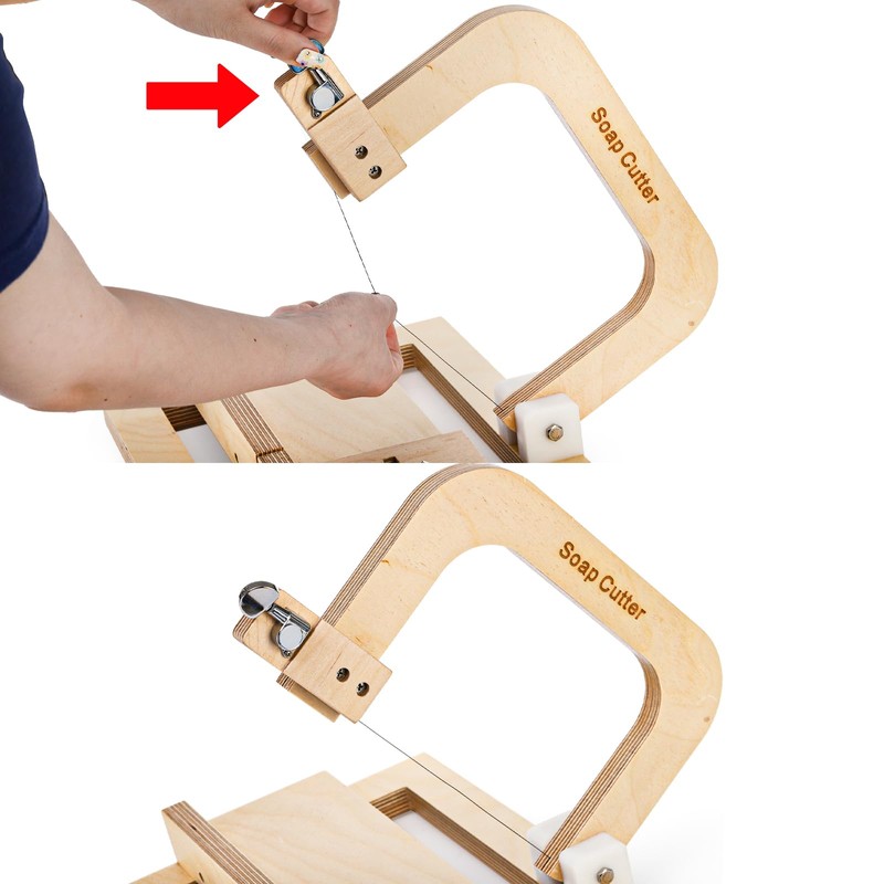 Coloch Wood Soap Cutter, Adjustable Soap Cutting Tool Single Wire