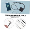 MERRYHAPY Fit 2.5mm Headphone Cable Nylon Material Volume Control Gaming