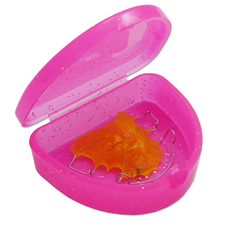 Slim Orthodontic Dental Case - Colour & Glitter Choices for