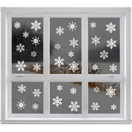 56 Original Snowflake Window Clings by Articlings - Fabulous Static PVC Stickers
