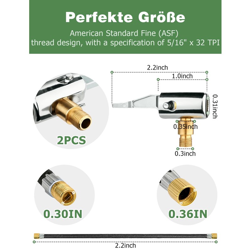 Mellbree Valve Extension Set Compatible with Bosch EasyPump, 30 cm
