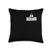 Boxing Gloves and Punching Bag Minimalist Throw Pillow