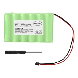 TREE.NB 6PH-H-4/3A3600-S-D22 7.2V 4000mAh Ni-MH Battery for ADT DSC IMPASSA 9057 SCW9055 SCW9057 BH7236-SS 17000145 17000152 Alarm Control Panel with Flathead Screwdriver