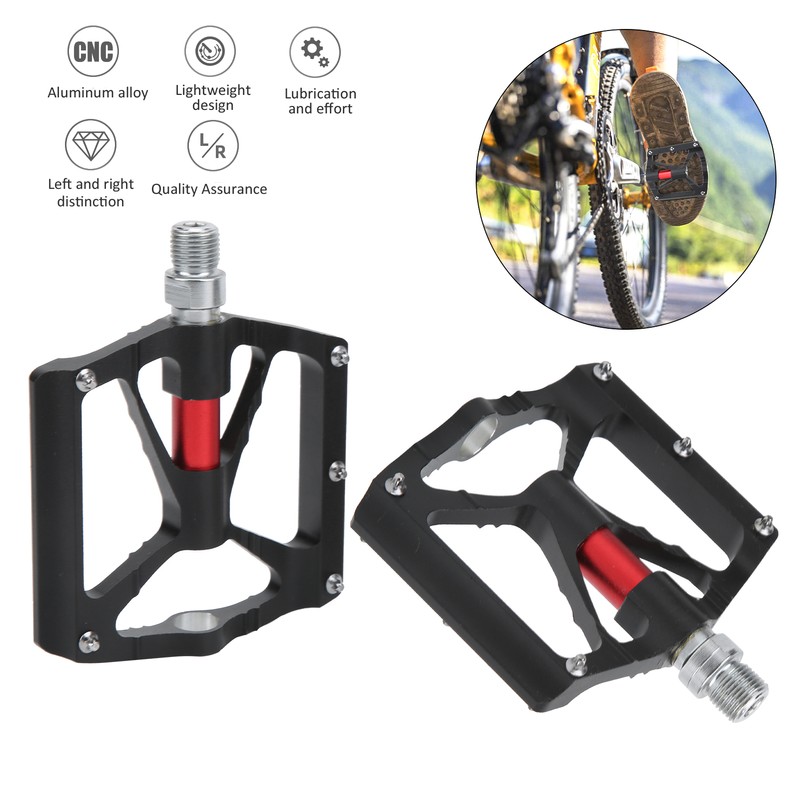 2pcs Mountain Bike Pedals NonSlip Aluminum Alloy Lightweight Bicycle Flat