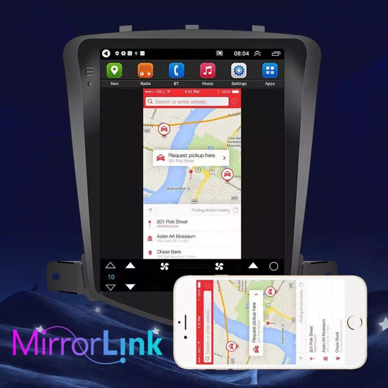 Car Apple Carplay Radio For Chevy Cruze 2009-2015 Android 13