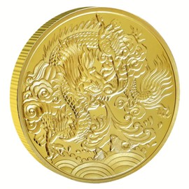 New Model Chinese Lucky Coin Feng Shui Dragon Coin Commemorative Coin Lucky Charm Novelty Metal Coin Challenge Coin.