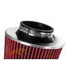 RED 3" 76 mm Inlet Cold Air Cone Replacement Performance