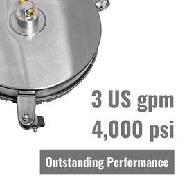 Canpump 15-in Stainless Steel Surface Cleaner, 4000 psi