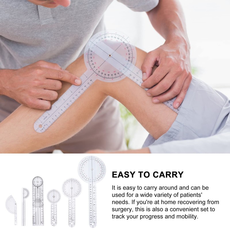 Goniometer - Goniometer Physiotherapy/Adjustable 360 Measure Goniometer/Measuring Tool Angle Ruler