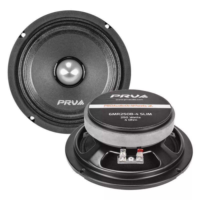 PRV Audio 2x PRV Audio 6.5" Midrange Bullet Shallow Car