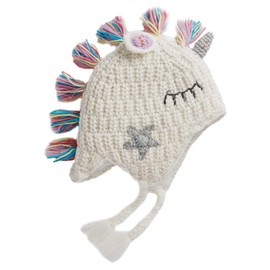 Boys Girls Knitted Dinosaur Hats Cartoon Kids Winter Warm Cute Hat, White