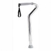 Medline Offset Handle Canes with Comfortable Foam Grip, Chrome, Lightweight