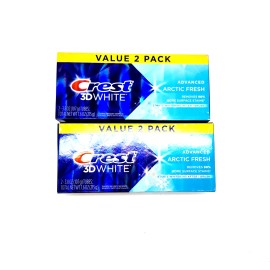Crest 4 Crest 3D White Arctic Fresh Toothpaste 3.8 oz Whitening Mint 2x2 Pack