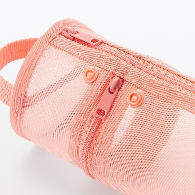 MUJI NDG48A3A Nylon Mesh Pencil Case for Vertical or Horizontal