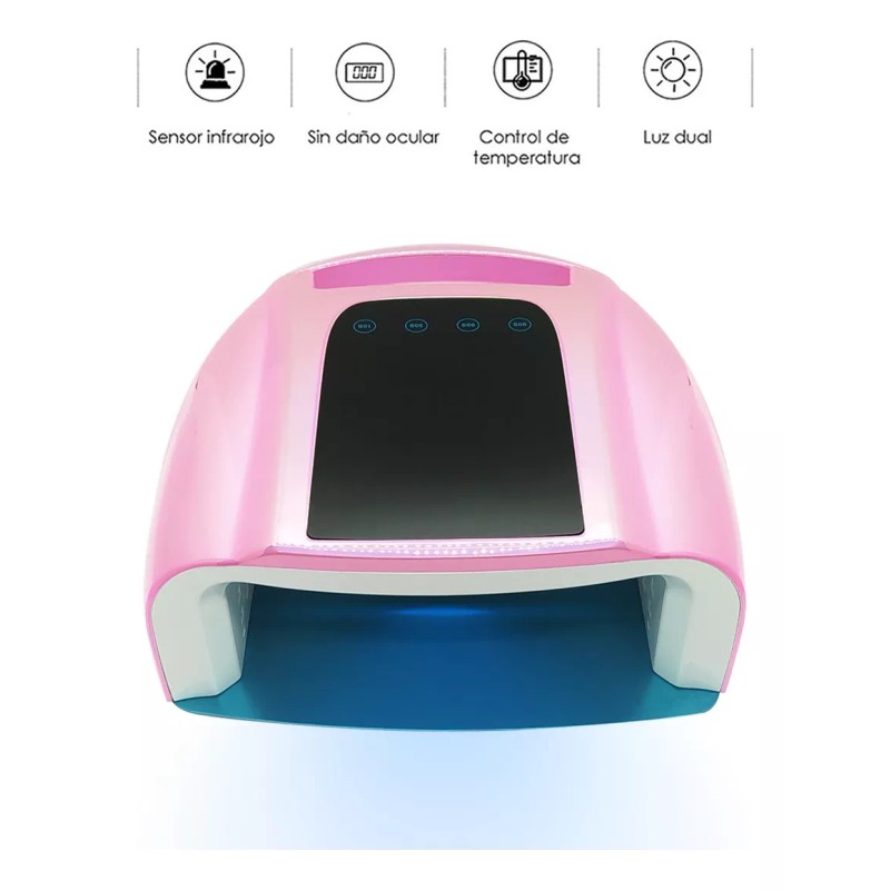 Obp Lámpara Profesional Recargable Uv/led 96w Para Uñas