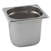 Genware NEV-GN16-150 Stainless Steel Gastronorm Pan, Size 1/6, 150 mm