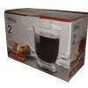 LIBBEY 2-PC Set Clear GLASSES Coffee MUGS Tea CUPS 16